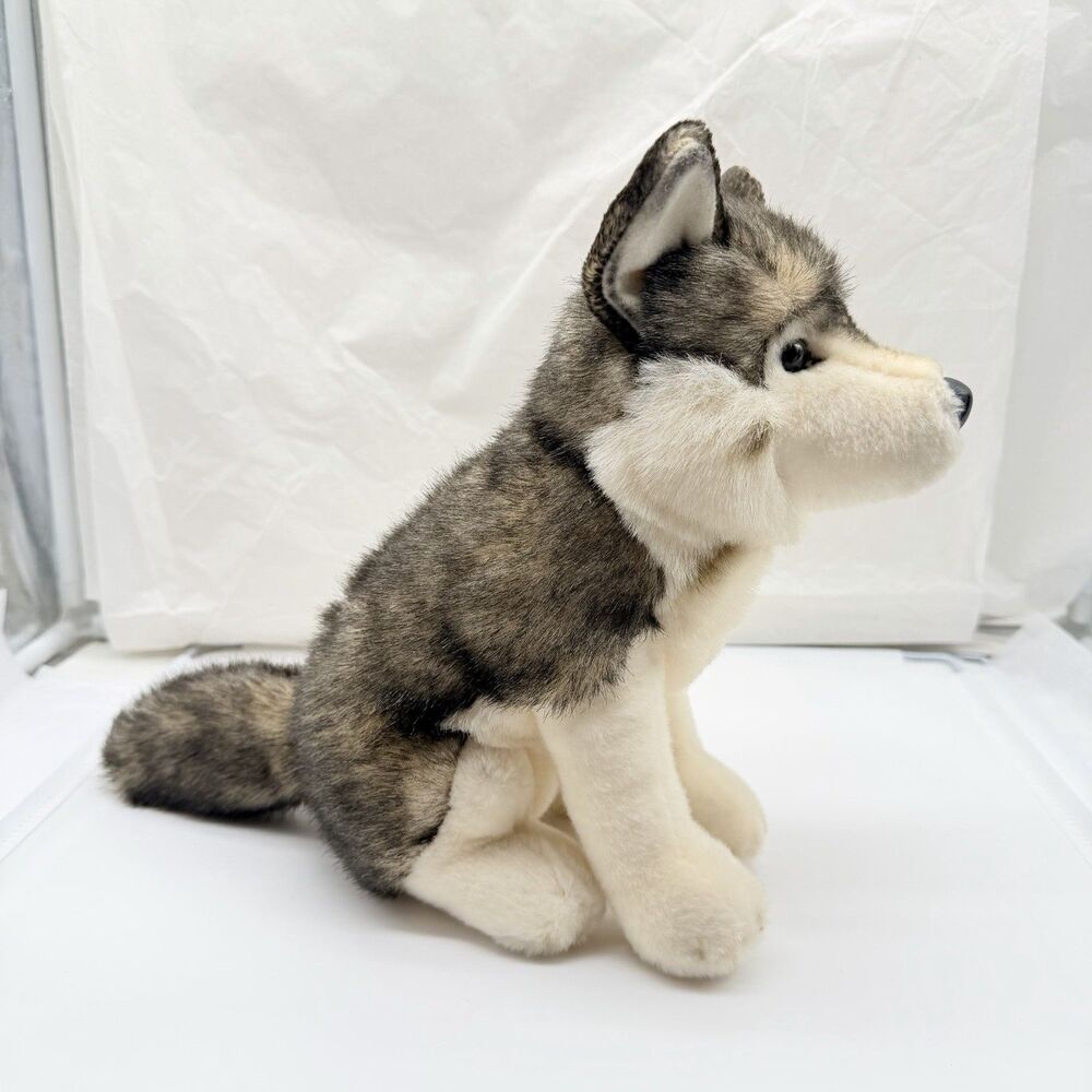 Douglas Cuddle Toys Atka The Wolf Dog 11" Stuffed Plush Animal #1833 Realistic - Picture 2 of 13